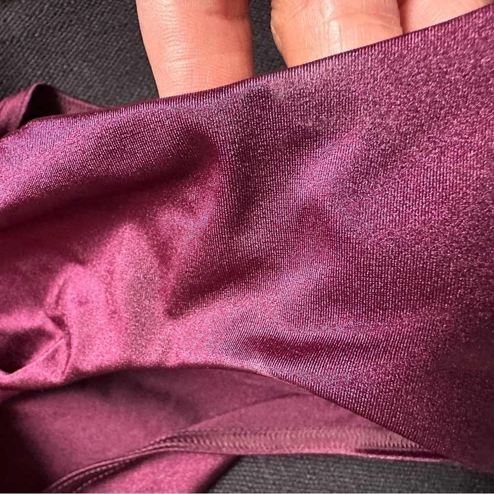 Zimmermann Purple Color blocked Bikini Bottom High Cut & High Waist Lycra 8-10 - Picture 5 of 7
